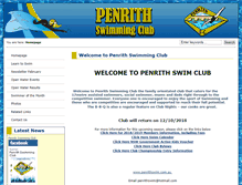 Tablet Screenshot of penrithswim.com.au